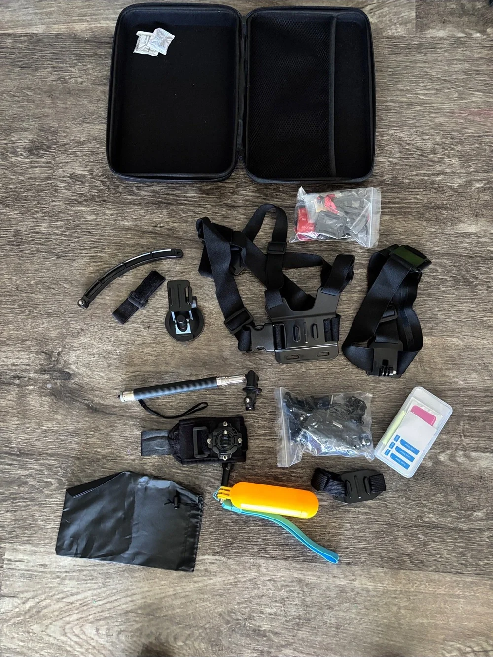 Accessory Kit for GoPro & Action Cameras - Black with Yellow Float